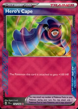 Hero's Cape - ACE SPEC - Temporal Forces 152/162 - MINT - Pokemon - Image 1