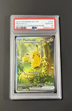 2026 POKEMON ASCENDED HEROES PIKACHU EX SPECIAL ILLUSTRATION RARE #276 EN PSA 10 - Image 1