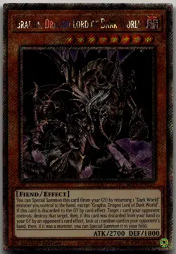 Grapha, Dragon Lord of Dark World (Platinum Secret Rare) Platinum Secret Rare Qu - Image 1