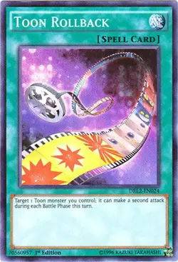 1x (LP) Toon Rollback - DRL2-EN024 - Super Rare - 1st Edition YuGiOh - Image 1