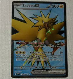 Zapdos ex 192/165 SV: Scarlet & Violet 151 Ultra Rare Holo ENG 200HP - Image 1