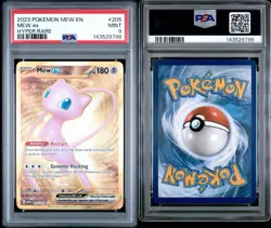 Pokemon TCG Mew ex Hyper Rare Holo Sv: Scarlet & Violet 151 205/165 PSA 9 EN - Image 3