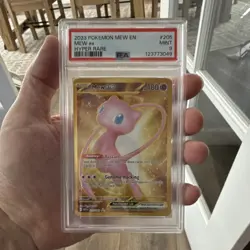 PSA 9 Mew ex 205/165 Sv: Scarlet & Violet 151 Hyper Rare Holo 2023 - Image 1