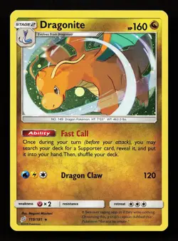 Dragonite 119/181 Rare Team Up Pokemon Card - Image 1