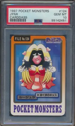 Pokemon Japanese Carddass 1997 124 Jynx Card Bandai PSA 10 Gem Mint - Image 1