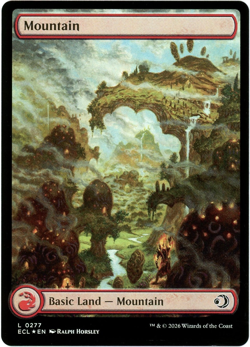 Mountain (0277) Foil - Full Art - Lorwyn Eclipsed ECL - MTG - NM/M - Image 1