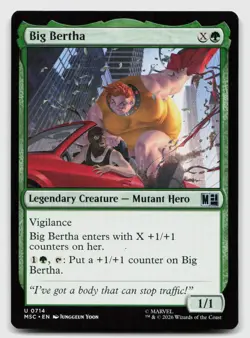 Big Bertha 714 Uncommon Commander: Marvel Super Heroes Magic: The Gathering NM - Image 1