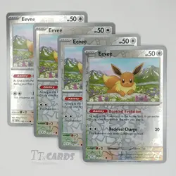 Eevee 143/191 Reverse Holo x4 - 4x Playset Pokemon S&V Surging Sparks - Image 1