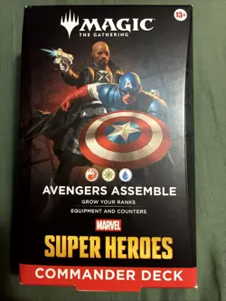 MAGIC: THE GATHERING - MARVEL SUPER HEROES AVENGERS ASSEMBLE COMMANDER Deck NEW - Image 1