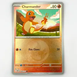 Charmander (Energy Symbol Pattern) 020/217 Holo ME: Ascended Heroes Pokemon NM - Image 1