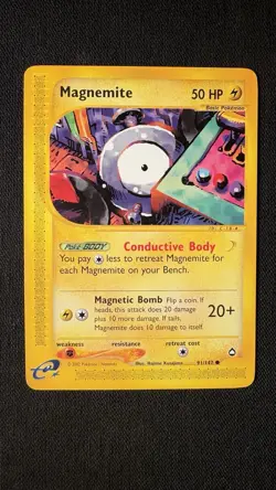 Pokemon Aquapolis Lot of 5 Cards, NM, Pupitar, Magnemite, Chansey, Exeggcute - Image 4