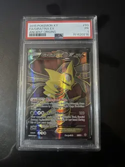 2015 POKEMON XY ANCIENT ORIGINS #93 FULL ART/GIRATINA EX PSA 1 - Image 1