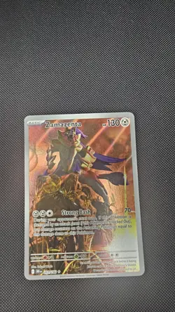 Zamazenta 201/182 Illustration Rare Holo Sv10 Pokemon TCG SV Destined Rivals - Image 1