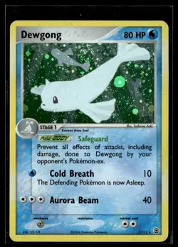 Dewgong 3/112 FireRed & LeafGreen Rare Holo Pokemon - Image 1