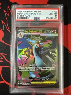 Pokemon Mega Charizard X Ex Ultra Rare 109/094 PSA 10 - Image 1