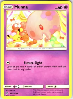Munna 88/236 Common Unified Minds Pokemon Near Mint - Image 1
