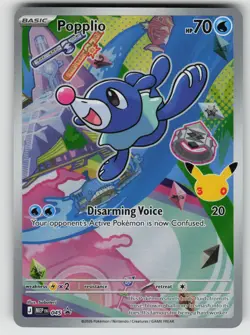 Popplio 045 Holo Promo ME: Mega Evolution Promo Pokemon Near Mint - Image 1