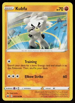 Kubfu 093/198 Common Chilling Reign Pokemon Near Mint - Image 1