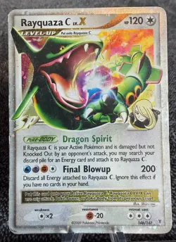Rayquaza C Lv.X 146/147 Supreme Victors Holo Ultra Secret Rare Pokemon TCG HP - Image 2