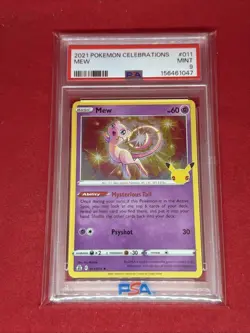 2021 Pokemon Celebrations Mew #11 PSA 9 - Image 1