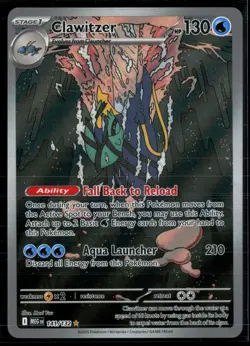 Clawitzer 141/132 Mega Evolution Illustration Rare Pokemon - Image 1