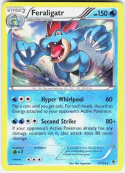 Feraligatr 17/119 Holo Rare Phantom Forces Pokemon Near Mint - Image 1