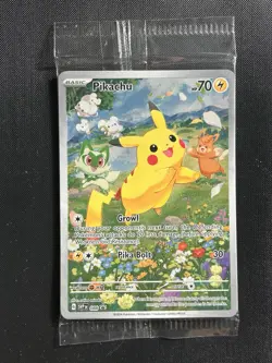 Pokemon TCG Pikachu SVP088 Black Star Promo Card Paldea Adventure Chest - Sealed - Image 1