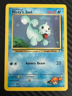 Pokemon TCG Misty's Seel Gym Heroes 88/132 Regular Unlimited Common NM - Image 1