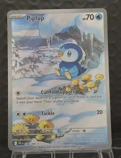 Piplup - 098/094 - Phantasmal Flames - Illustration Rare - Pokemon Card TCG - Image 1