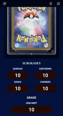 Pokemon Vaporeon EX TCG Terastal Festival Card 205/187 Ace 10 SAR - Image 3