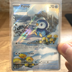 The Pokemon Company Pokemon TCG Piplup 098/094 Illustration Rare Holo English - Image 1