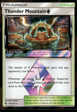 Pokemon TCG - Lost Thunder - Thunder Mountain 191 - P - Image 1