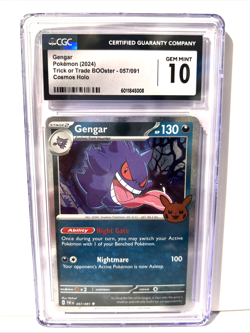 Gengar 057/091 - 2024 - Pokemon Trick Or Trade Holo - GEM MINT 10 - Image 1