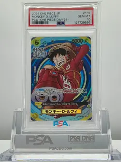 PSA 10 One Piece JP Monkey D. Luffy & DON SET 2024 PCC- ONE PIECE DAY' 24 Promo - Image 3