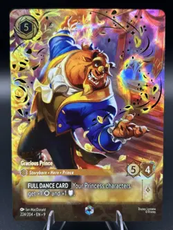 Beast - Gracious Prince Enchanted Foil 224/204 English - Disney Lorcana - NM - Image 3