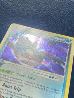 Team Aqua's Kyogre 3/95 holo rare 2004 EX Team Aqua vs Team Magma - HP / DMG - Image 3