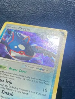 Team Aqua's Kyogre 3/95 holo rare 2004 EX Team Aqua vs Team Magma - HP / DMG - Image 4