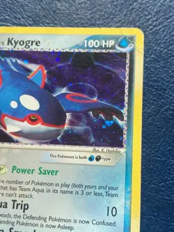 Team Aqua's Kyogre 3/95 holo rare 2004 EX Team Aqua vs Team Magma - HP / DMG - Image 5