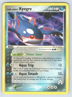 Team Aqua's Kyogre - 3/95 (EX Team Magma vs Team Aqua) Rare 003/095 LP - Image 1
