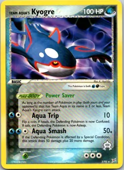 Team Aqua's Kyogre - 3/95 (EX Team Magma vs Team Aqua) 003/095 Deck Exclusives L - Image 1