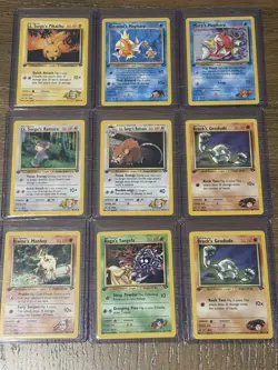 Pokemon TCG Gym Challenge 1st Edition Lot 9 Cards Lightly Played - Near Mint - Image 1