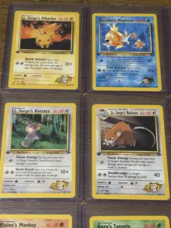 Pokemon TCG Gym Challenge 1st Edition Lot 9 Cards Lightly Played - Near Mint - Image 2