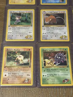 Pokemon TCG Gym Challenge 1st Edition Lot 9 Cards Lightly Played - Near Mint - Image 4