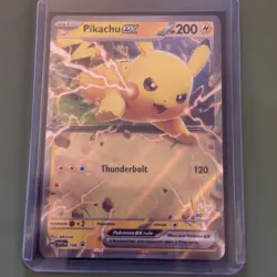 Pokemon TCG Pikachu ex SVP 106 Promo Cards Promo EX Holo English 2024 200 HP - Image 1