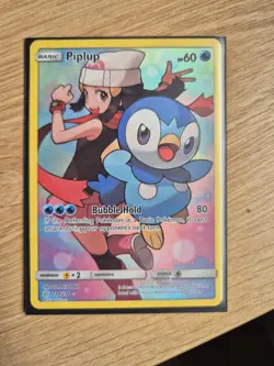 Piplup 239/236 Secret Rare Holo Cosmic Eclipse Pokemon TCG NM 2019 - Image 1