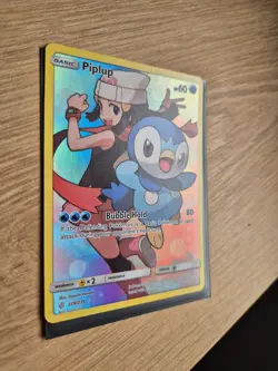 Piplup 239/236 Secret Rare Holo Cosmic Eclipse Pokemon TCG NM 2019 - Image 3