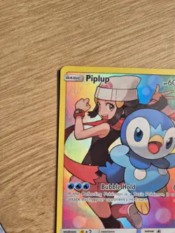 Piplup 239/236 Secret Rare Holo Cosmic Eclipse Pokemon TCG NM 2019 - Image 5