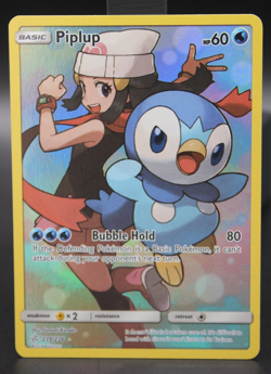 Piplup 239/236 Secret Rare Holo Cosmic Eclipse Pokemon TCG NM 2019 - Image 1