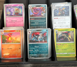 RANDOM POKEMON BULK LOT- 24 CARDS- COMMON/UNCOMMON W/ 3 HOLOS/ REVERSE HOLOS - Image 1