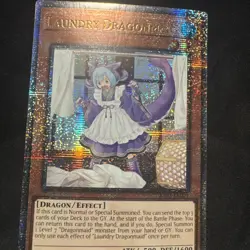 Yugioh! Laundry Dragonmaid RA03-EN021 - Quarter Century Secret Rare - 1ST ED NM - Image 3